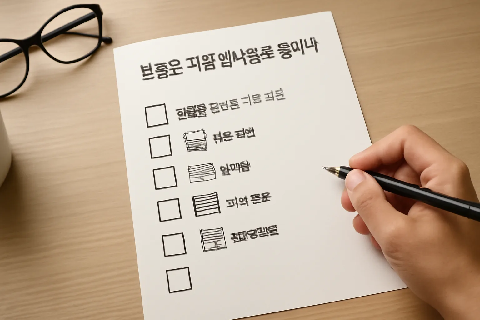 보험금 차단 통보 대응을 위한 6가지 점검 항목이 체크리스트로 배치된 모습